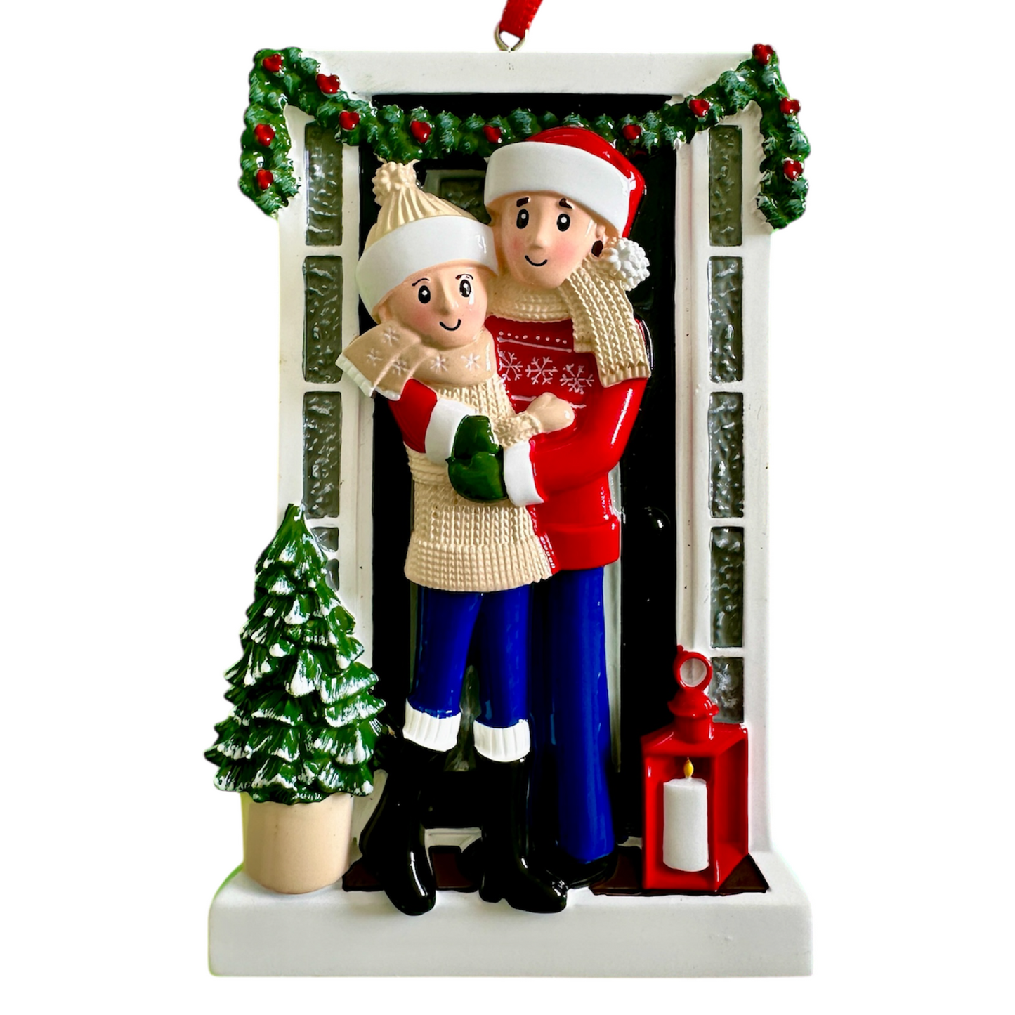 Personalised Family of 2 3 4 5 & 6 Christmas New Home Farm House Tree Ornament