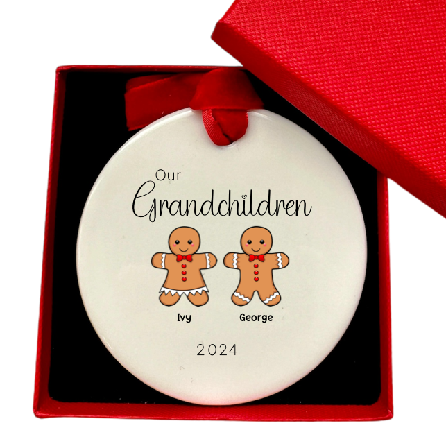 Personalised Family Christmas Tree Family Gingerbread Ornament