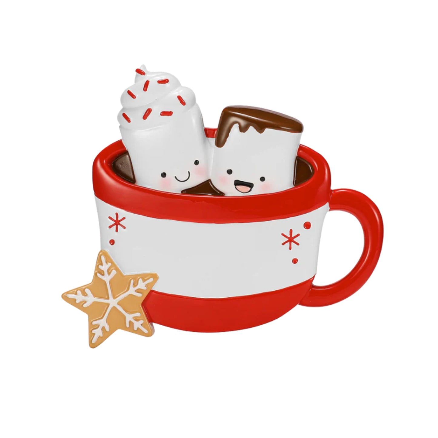 Personalised Marshmallow Family of 2 3 4 5 6 Xmas Family Ornament