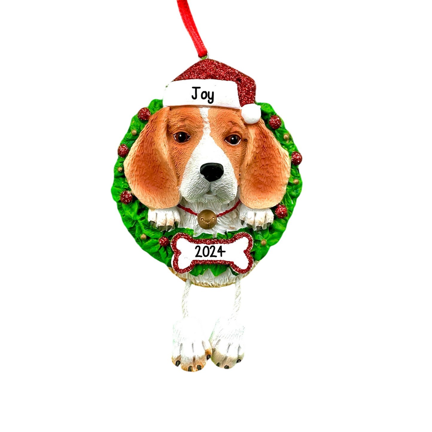 Dog Breeds Christmas Tree Ornament - Labs, Husky, Terrier, Beagle, Shih Tzu, Pug Labrador Maltese & More