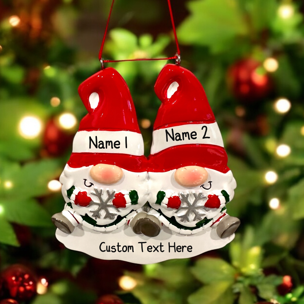 Christmas Gnomes/Gonk Family or Friends Ornament in 2,3,4,5
