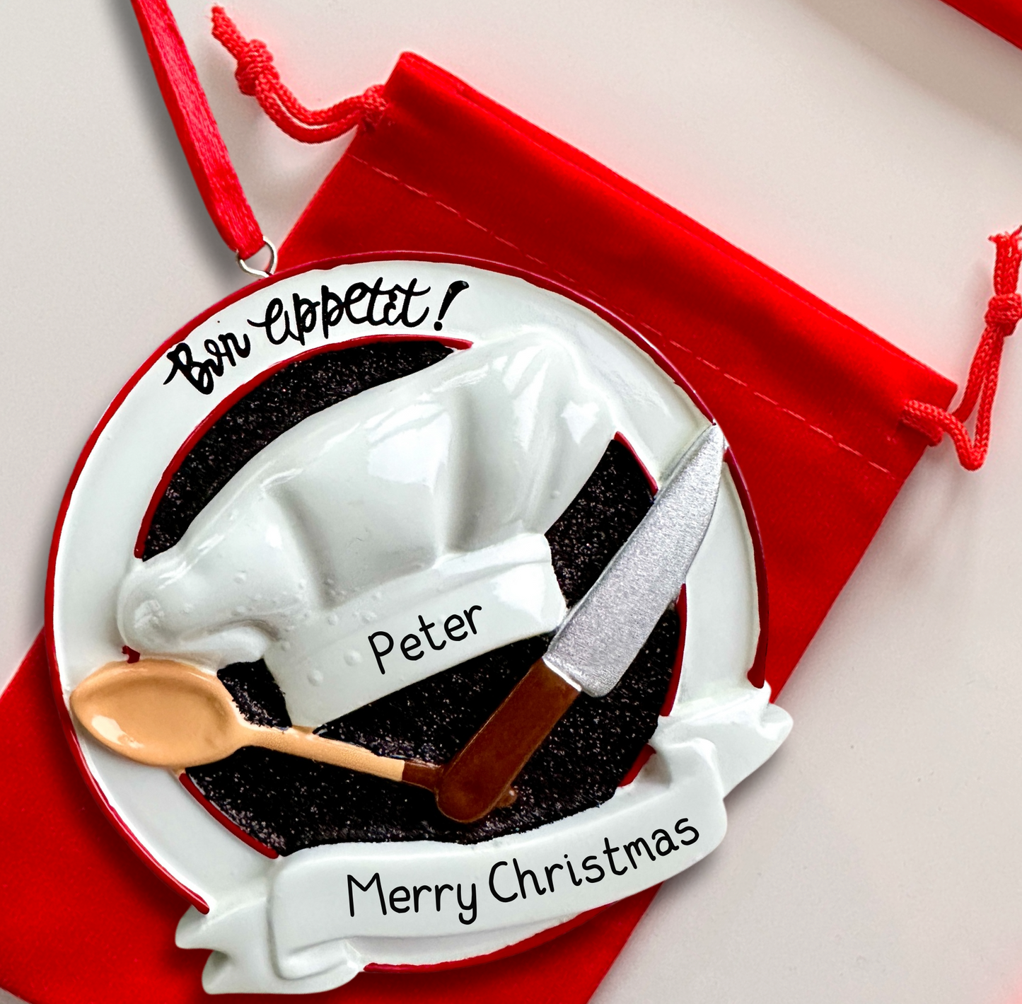 Personalised Chef Christmas Bauble 🍳✨