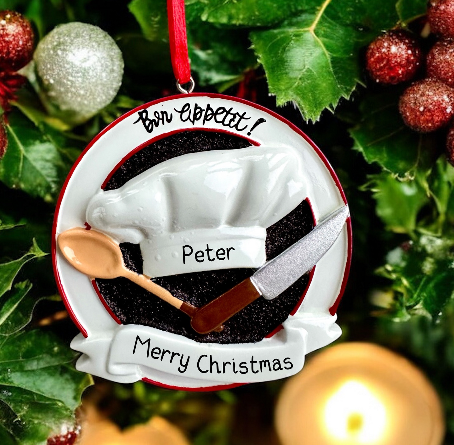 Personalised Chef Christmas Bauble 🍳✨