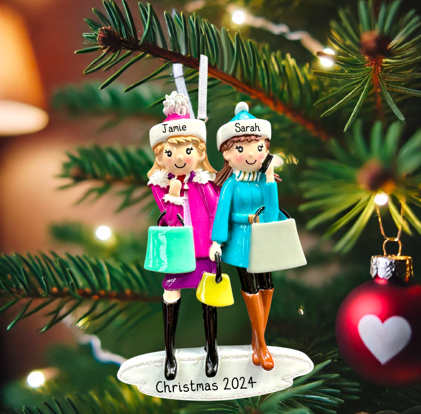 Personalised Friends Shopping Ornament