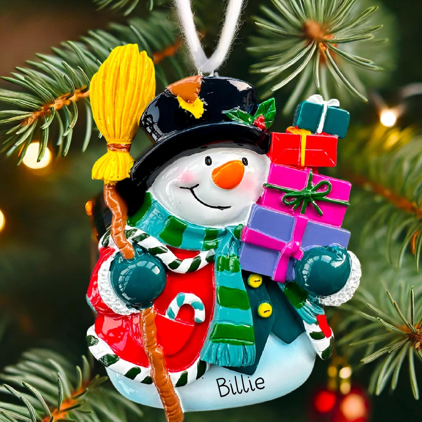 Personalized Snowman Ornament