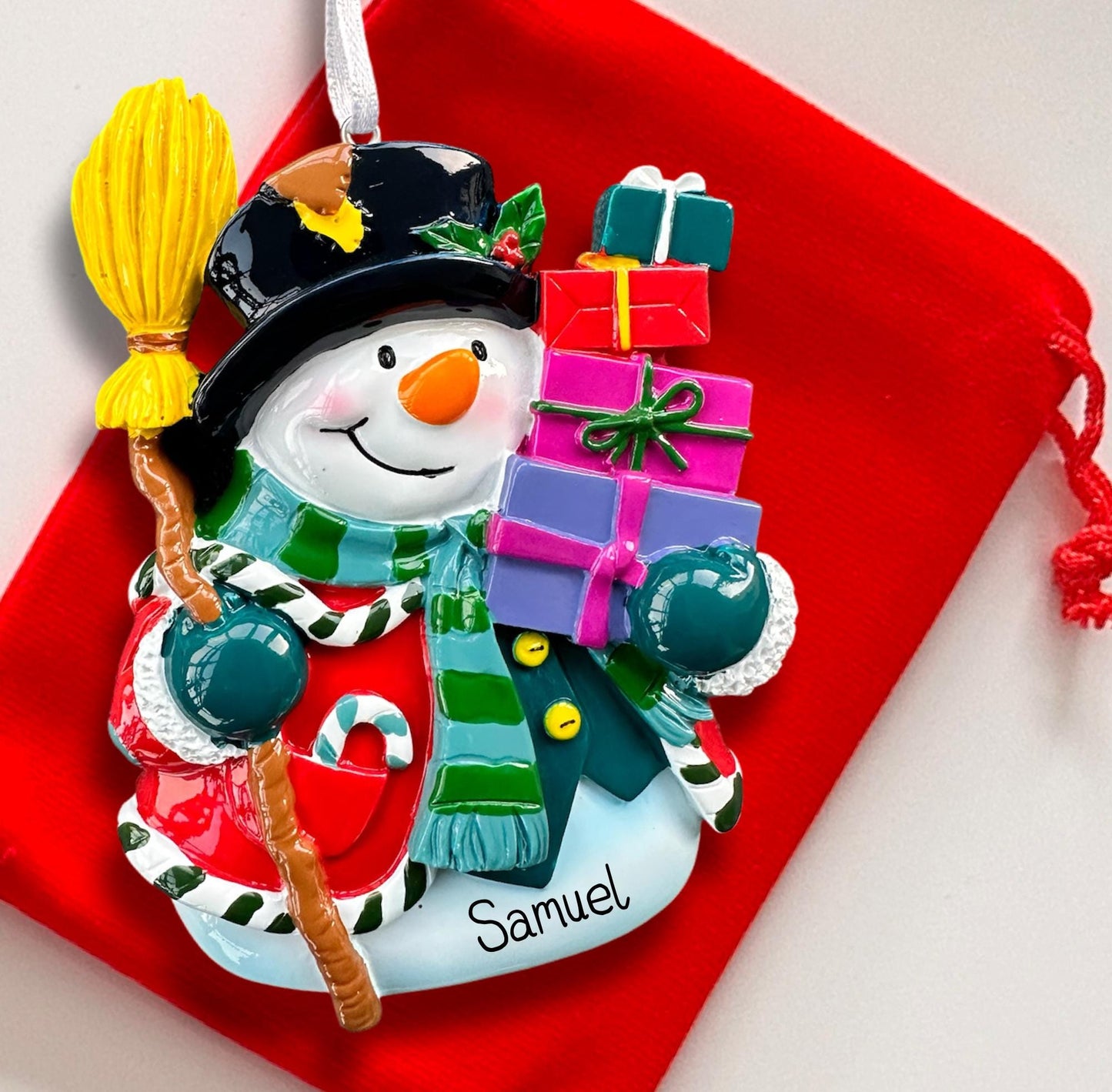 Personalized Snowman Ornament