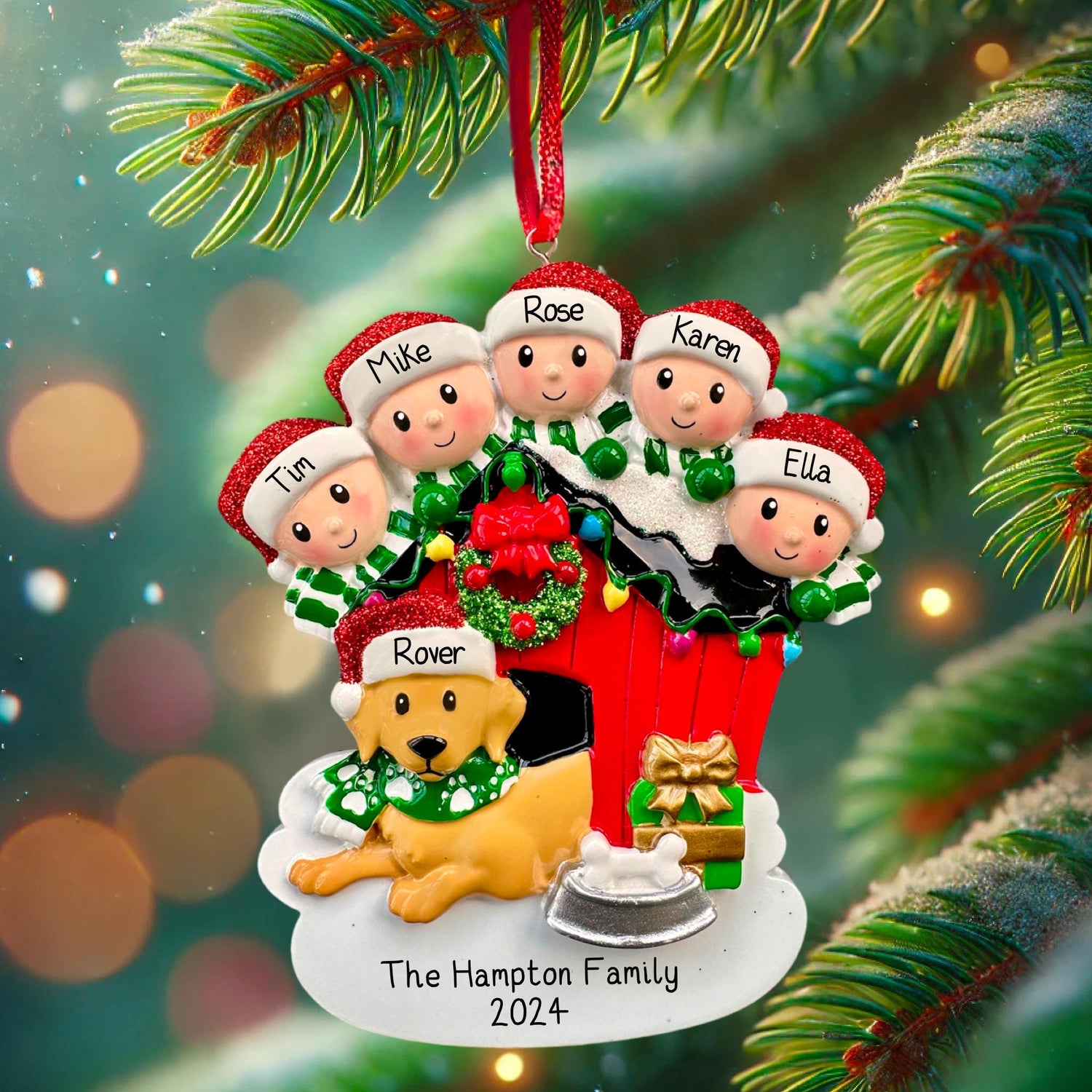 Personalised Family Christmas Ornaments