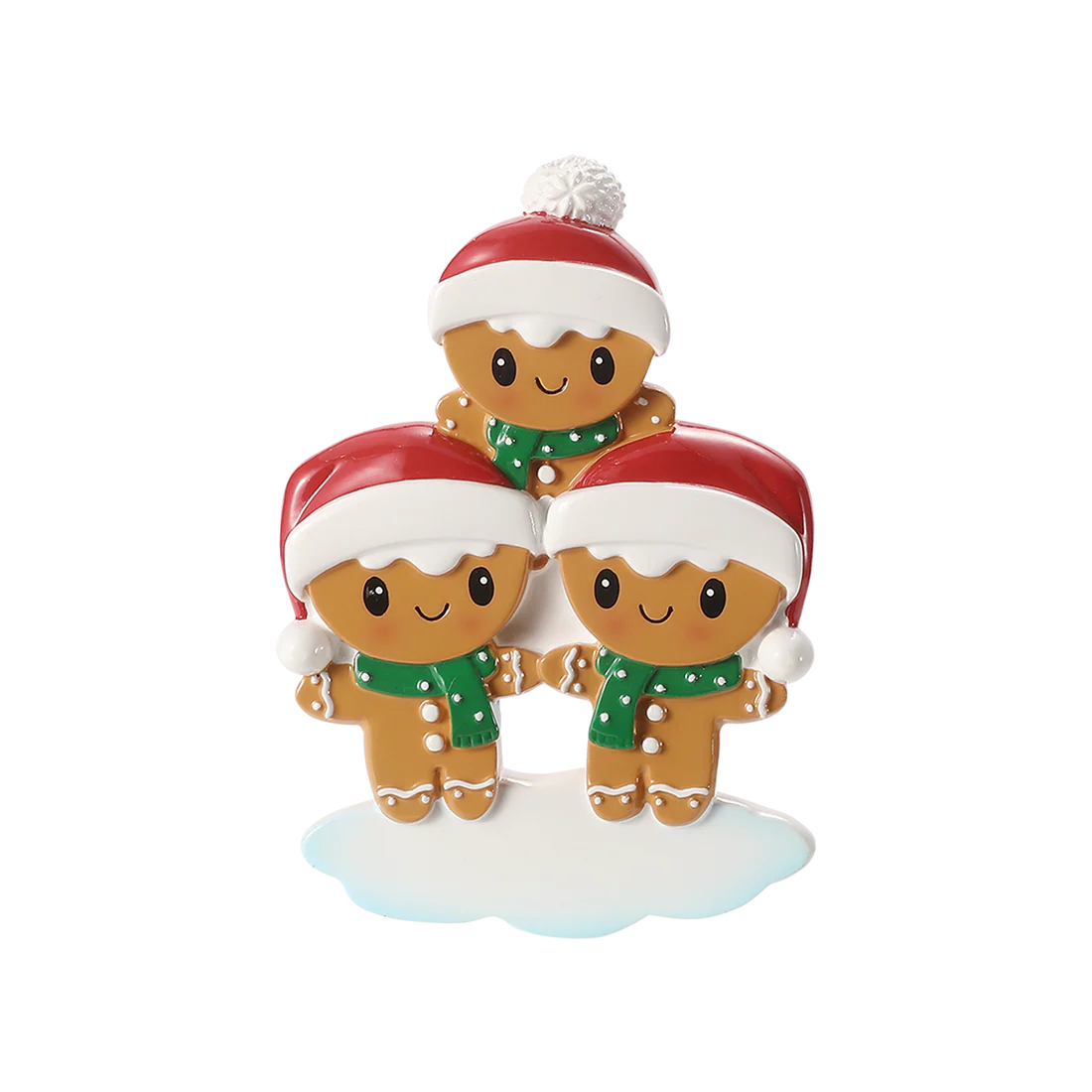 Personalised Gingerbread Family Christmas Ornament – Choose 3, 4, 5, or 6 Gingerbread Characters!