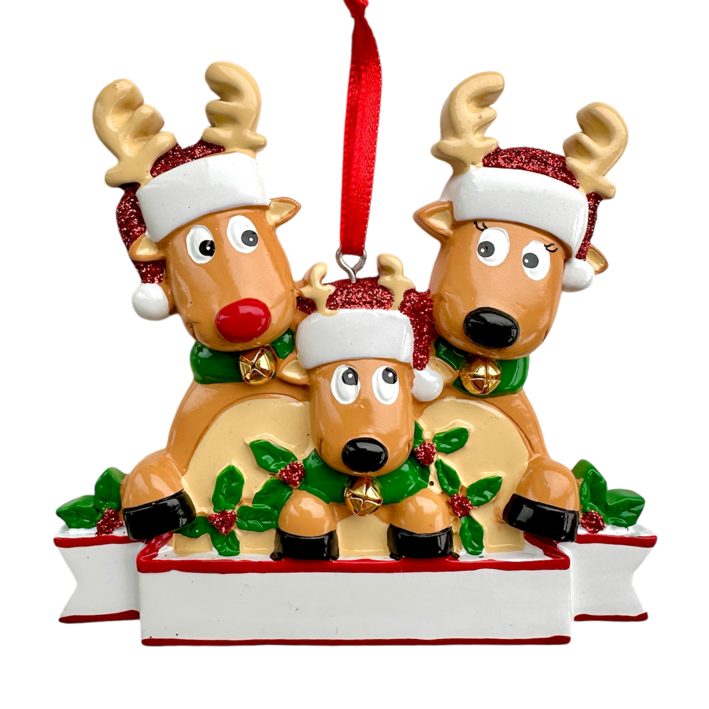Personalised Reindeer Family | Reindeer Group of Friends of 2 3 4 5 6 7 8