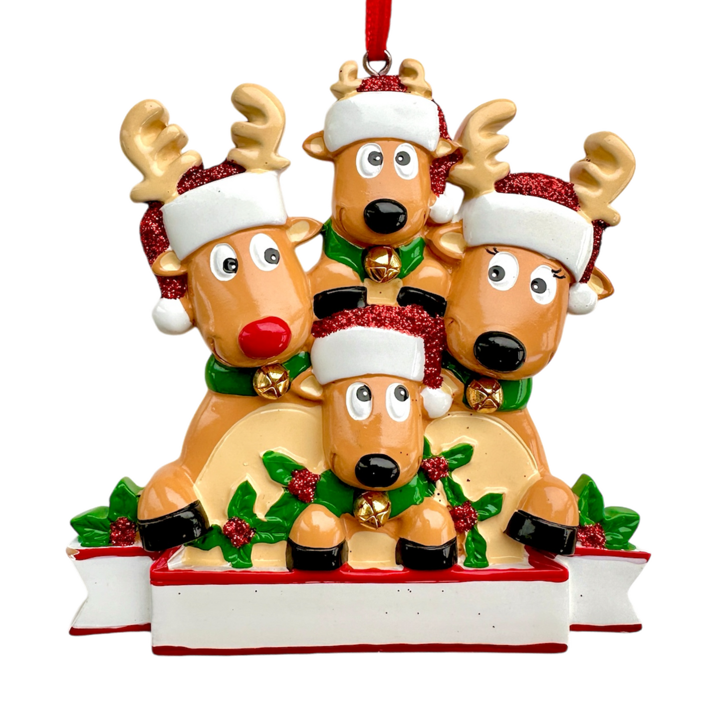 Personalised Reindeer Family | Reindeer Group of Friends of 2 3 4 5 6 7 8
