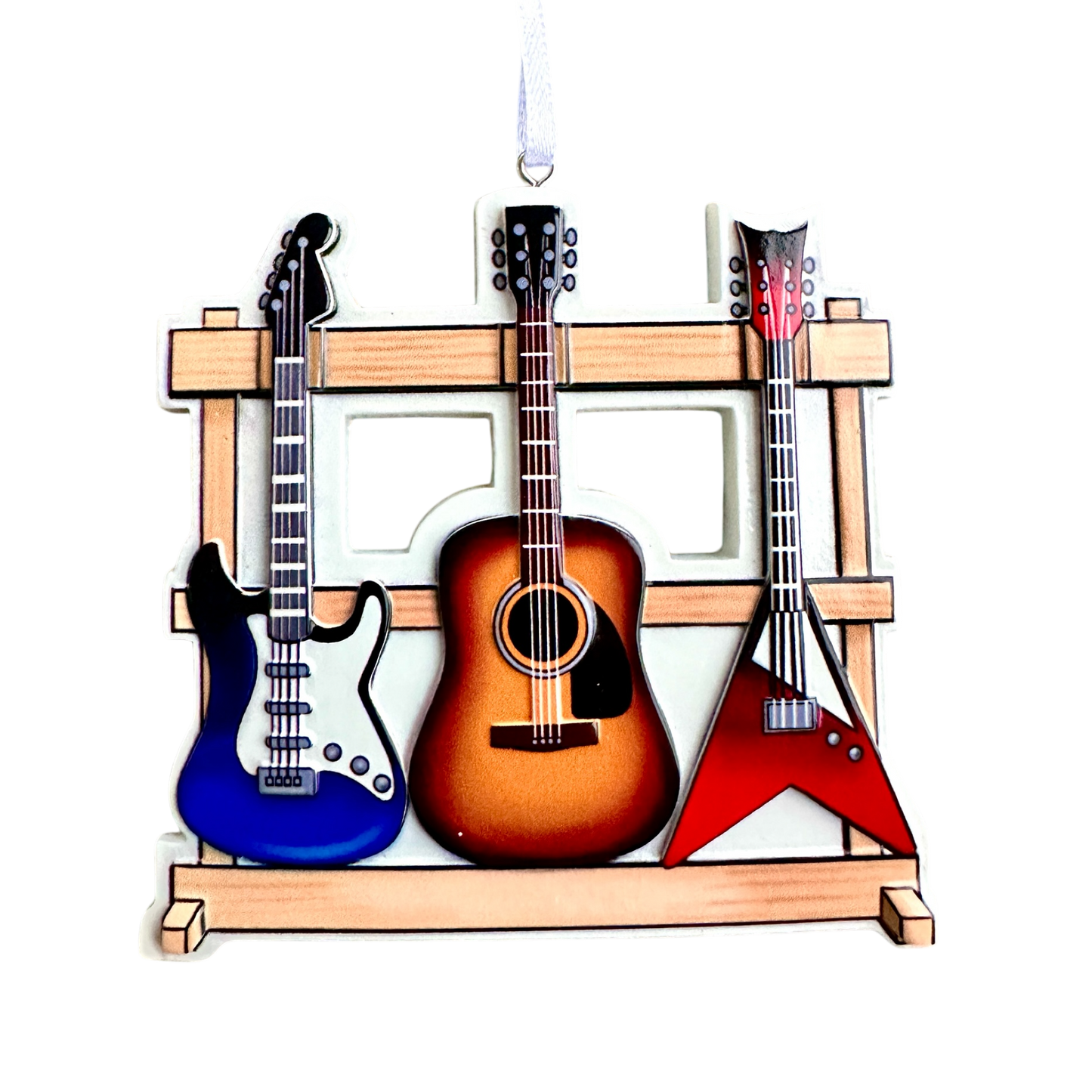 Personalised Three Guitars Ornament