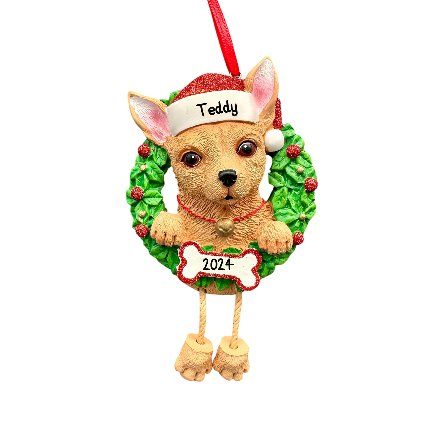 Dog Breeds Christmas Tree Ornament - Labs, Husky, Terrier, Beagle, Shih Tzu, Pug Labrador Maltese & More