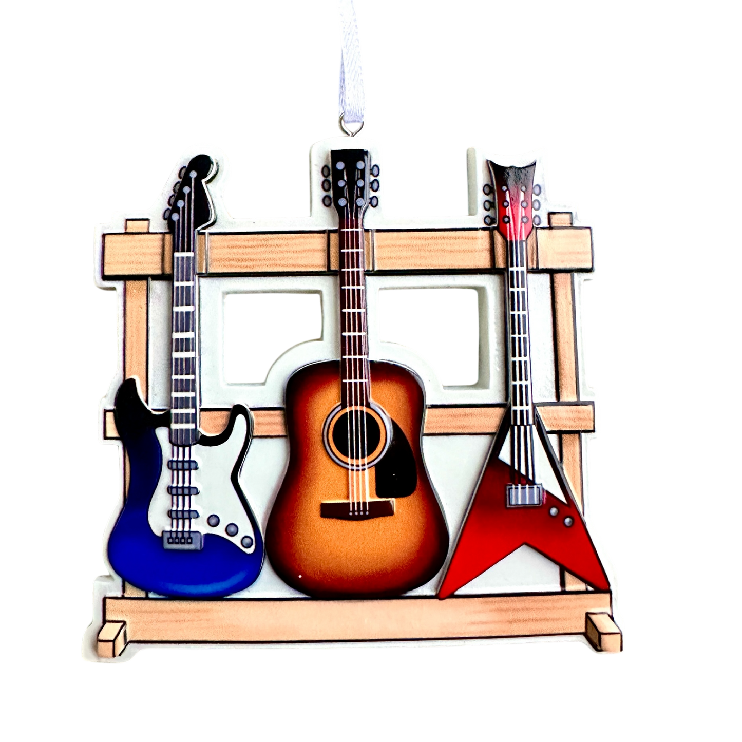 Personalised Three Guitars Ornament