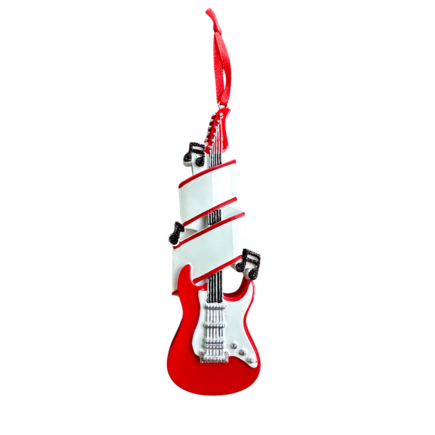 Personalised Electric Guitar Christmas Ornament