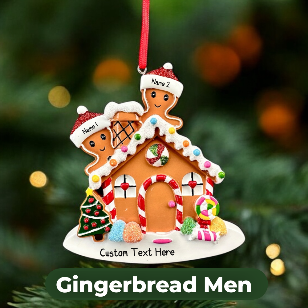 Personalised Couples Christmas Ornament - Bauble - Engaged - Married - First Christmas Together Gift - boyfriend girlfriend partner