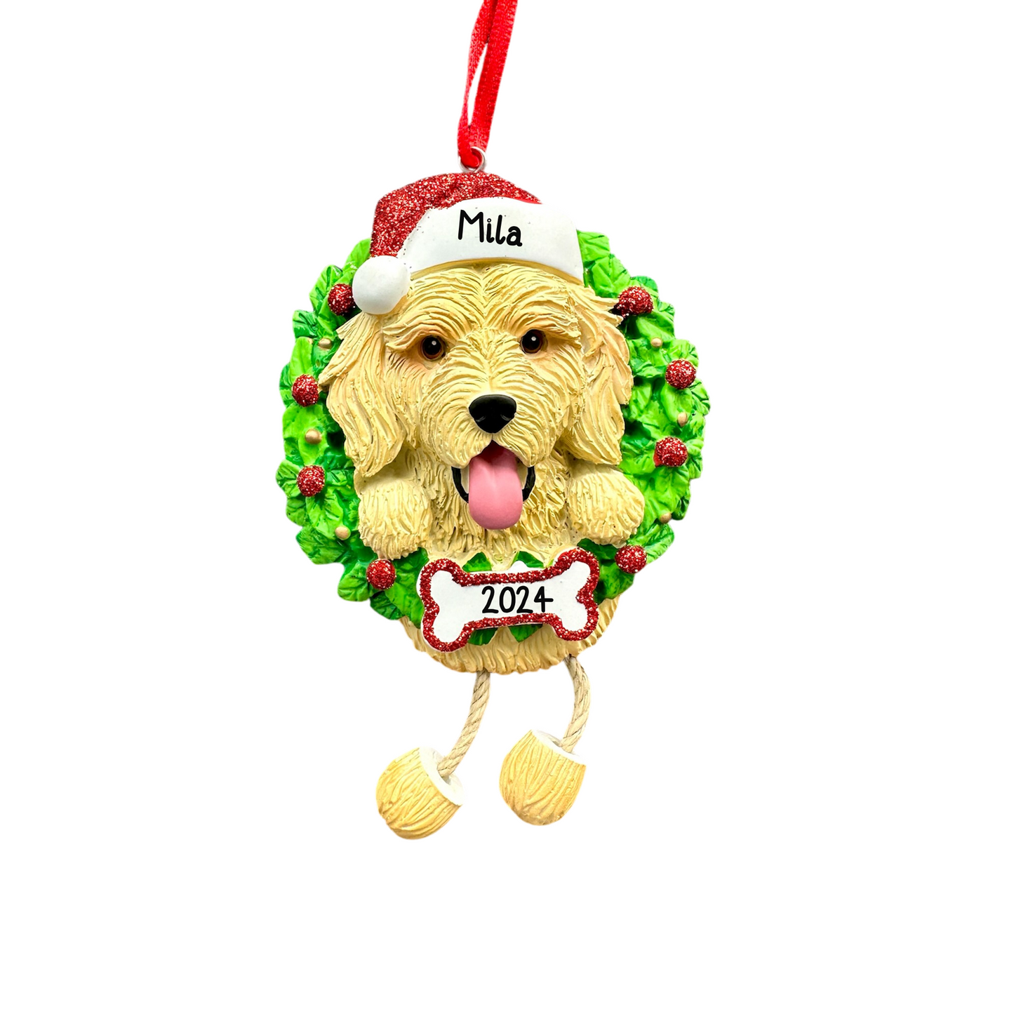 Dog Breeds Christmas Tree Ornament - Labs, Husky, Terrier, Beagle, Shih Tzu, Pug Labrador Maltese & More