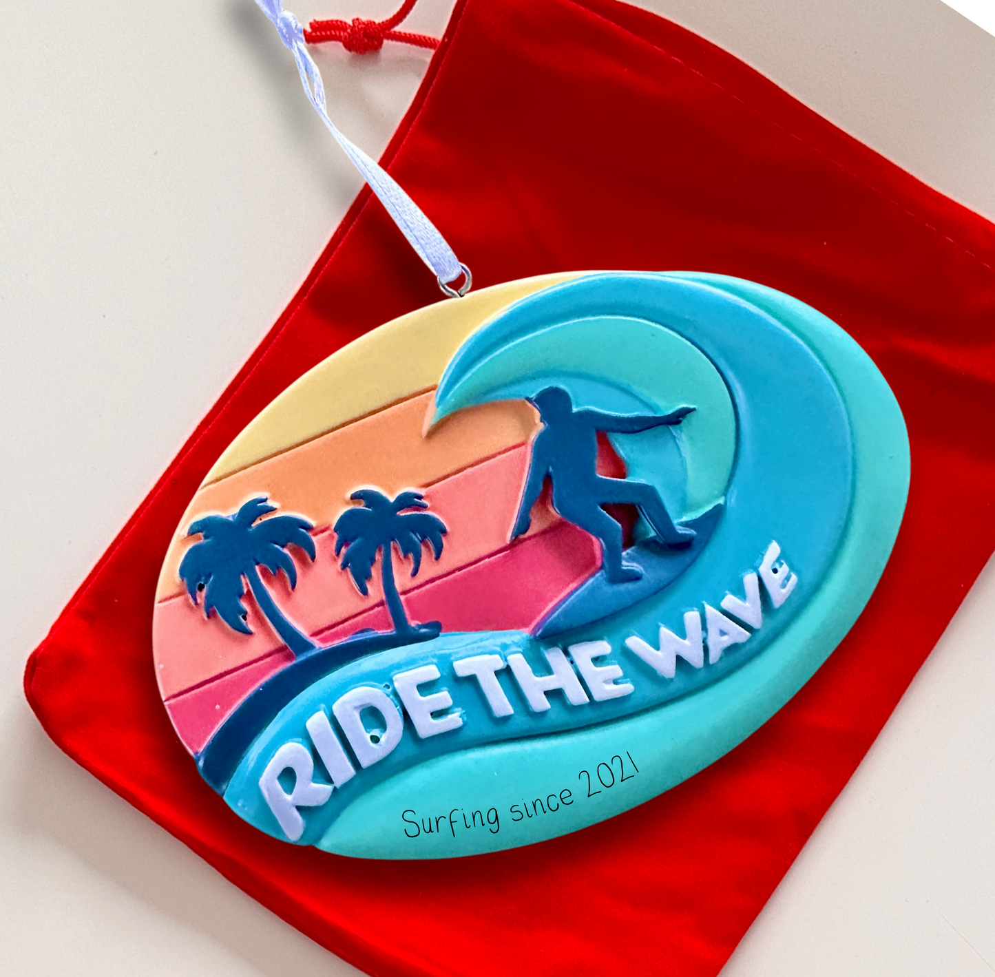 Surfer - Ride the Way Christmas Ornament