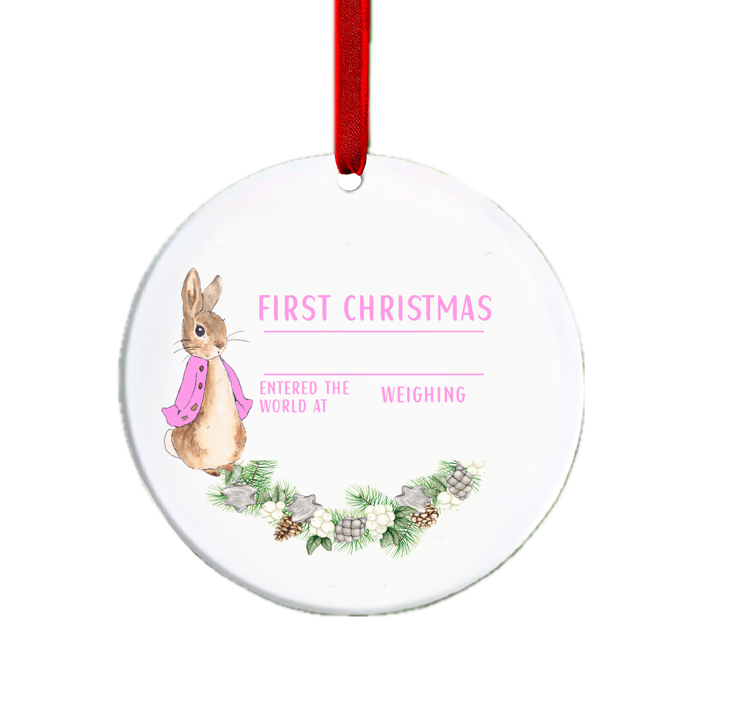 Newborn Baby First Christmas Ornament