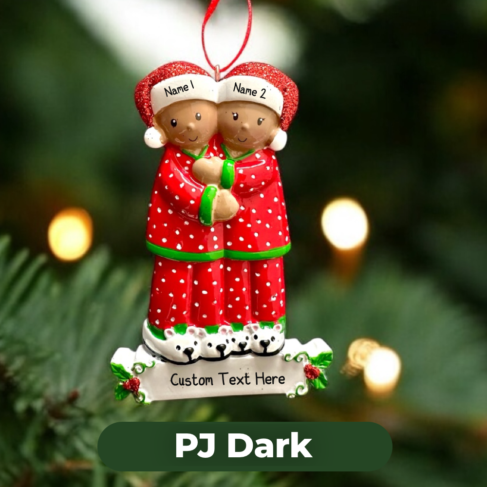 Personalised Couples Christmas Ornament - Bauble - Engaged - Married - First Christmas Together Gift - boyfriend girlfriend partner
