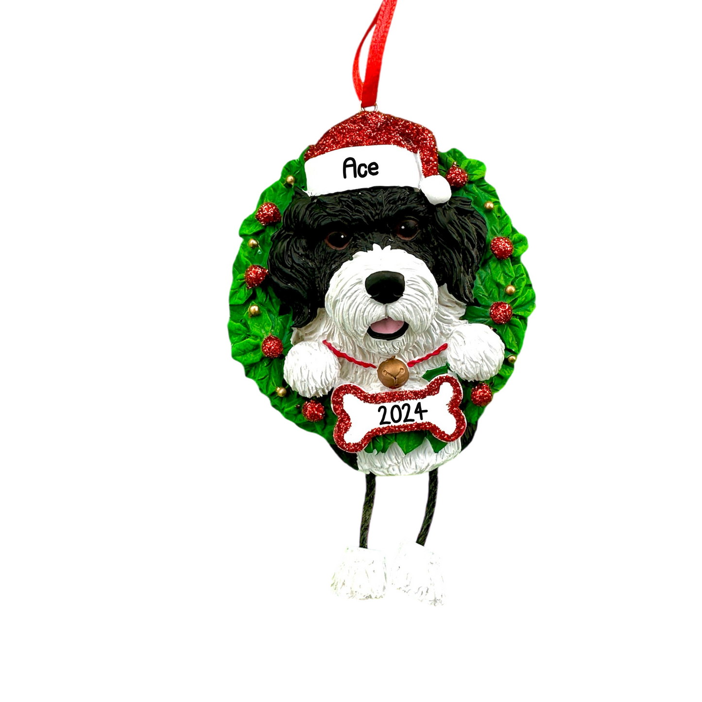 Dog Breeds Christmas Tree Ornament - Labs, Husky, Terrier, Beagle, Shih Tzu, Pug Labrador Maltese & More