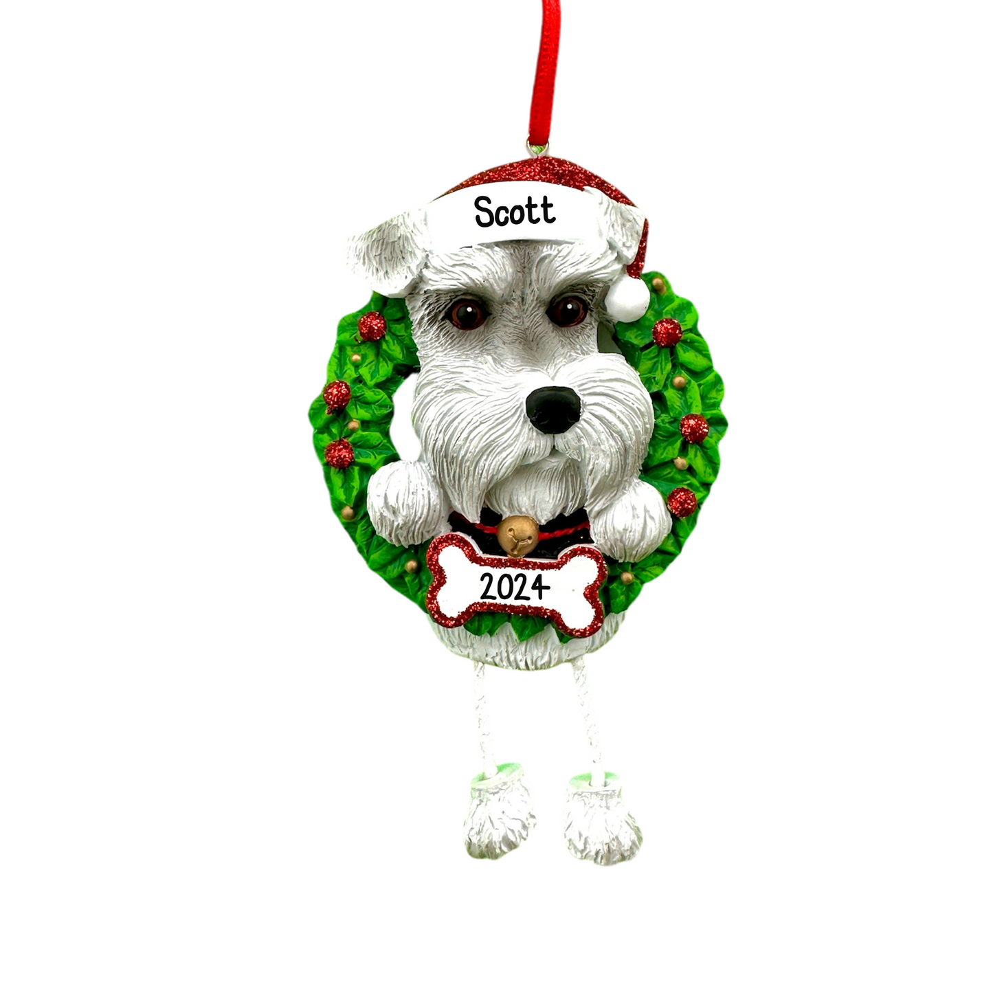 Dog Breeds Christmas Tree Ornament - Labs, Husky, Terrier, Beagle, Shih Tzu, Pug Labrador Maltese & More