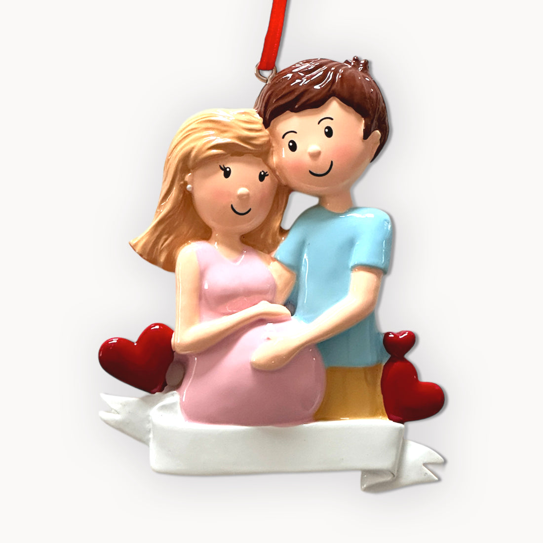 Christmas Expecting Couple | Pregnancy Xmas Ornament