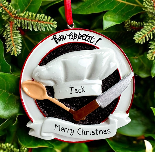 Personalised Chef Christmas Bauble  🍳✨