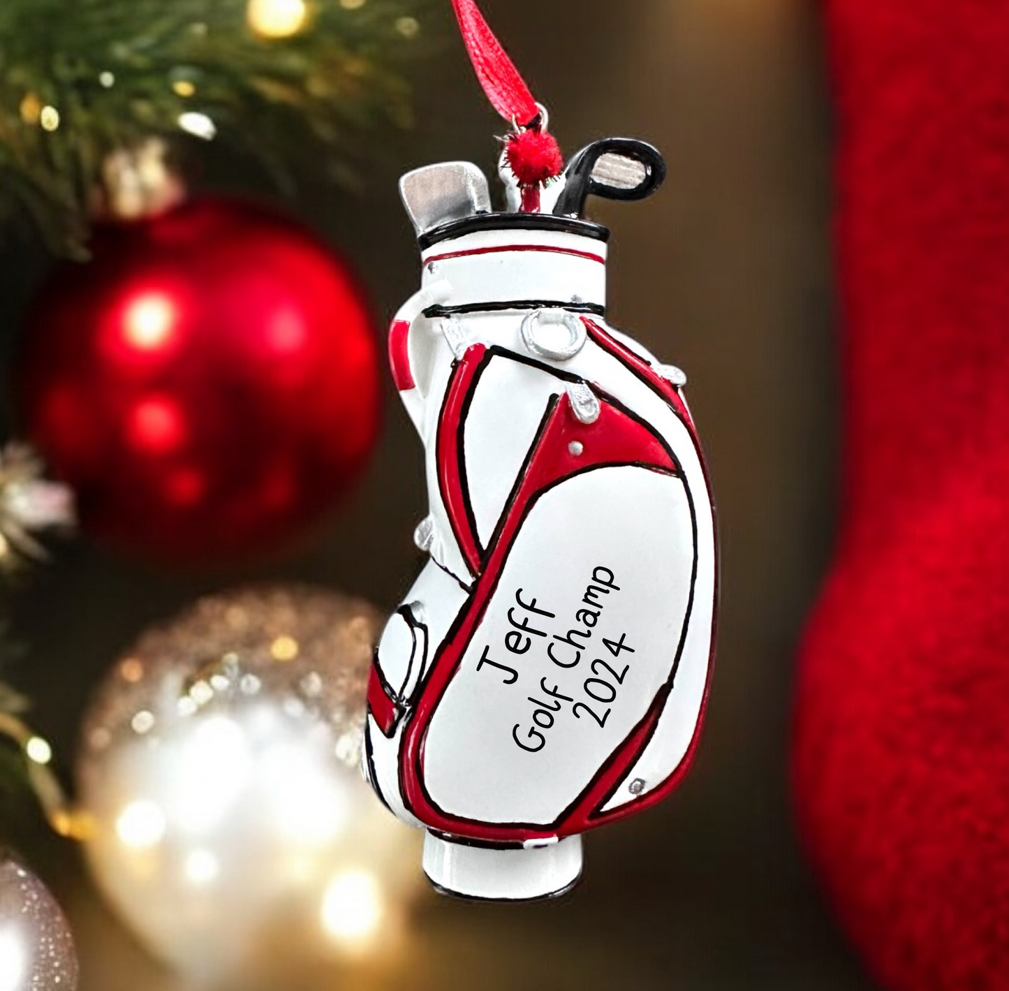 Personalised Golf Chirstmas Ornament