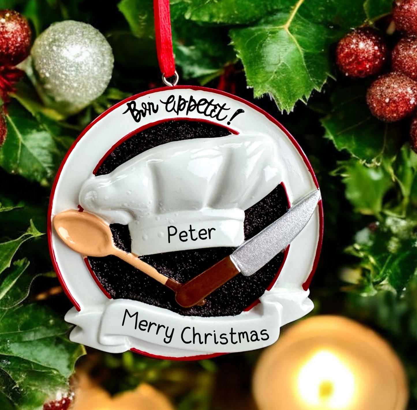 Personalised Chef Christmas Bauble  🍳✨