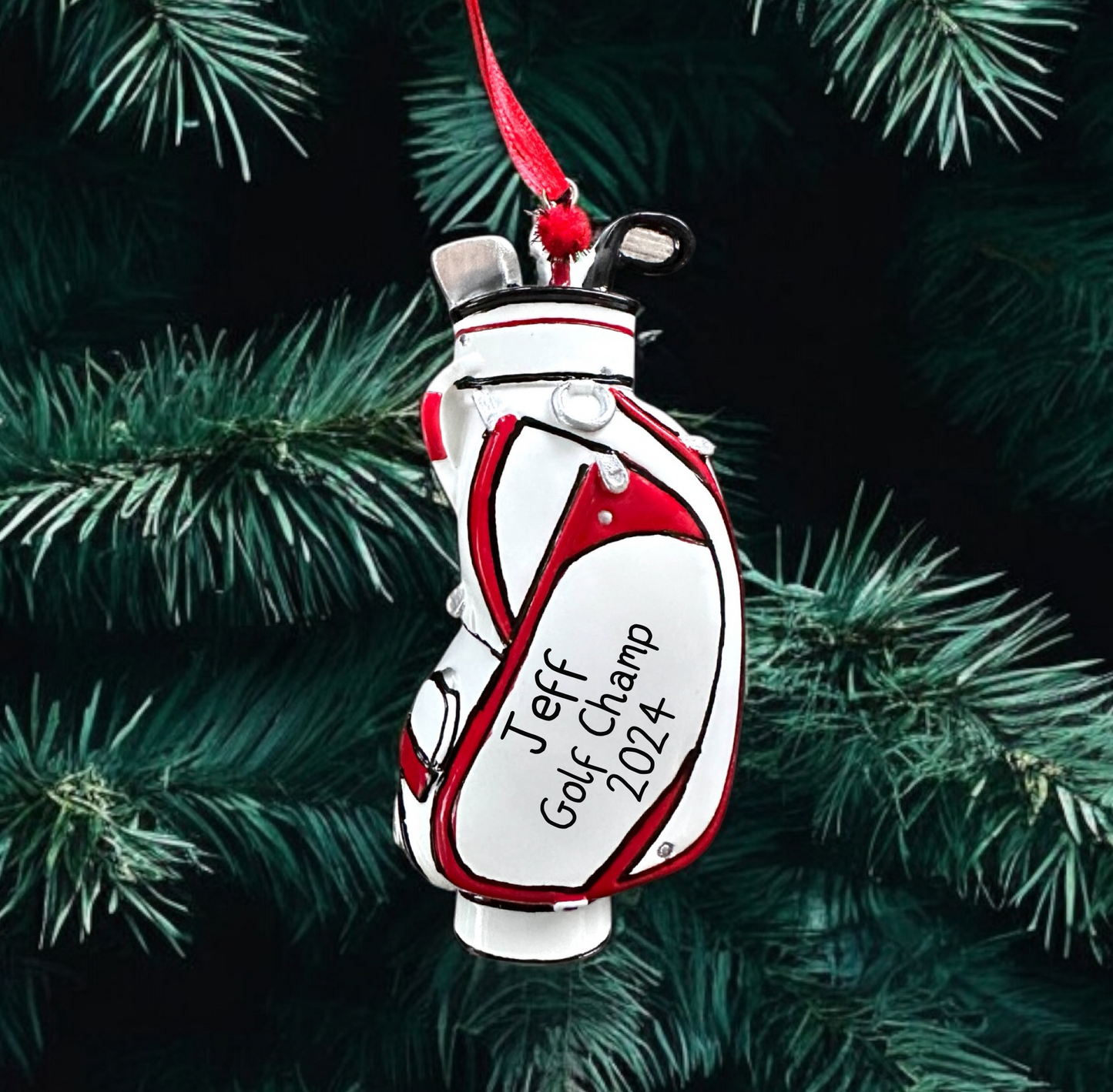 Personalised Golf Chirstmas Ornament