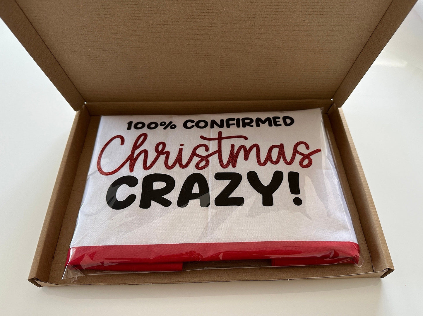 100% confirmed Christmas crazy! Large Shopping Tote Bag