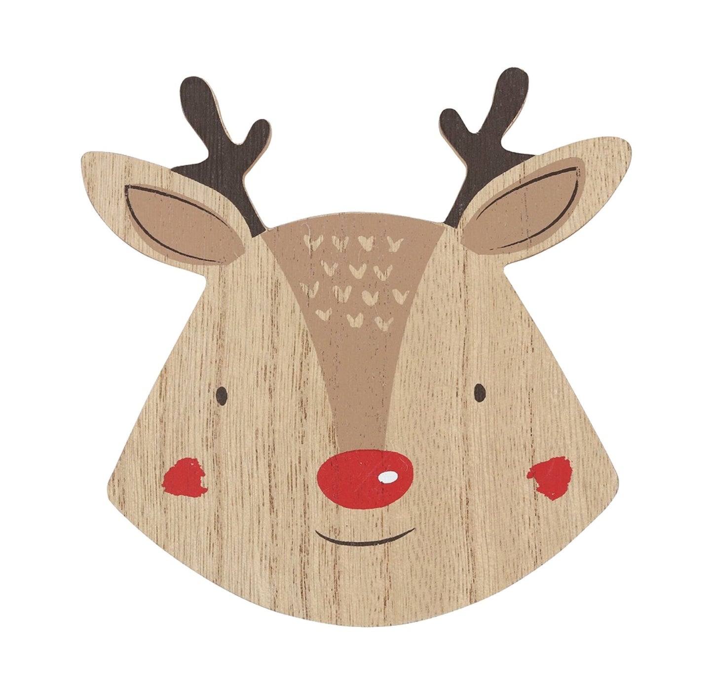 Christmas Reindeer Coaster Set | Xmas Festive Coffee Tea Coasters Rudolph Santa