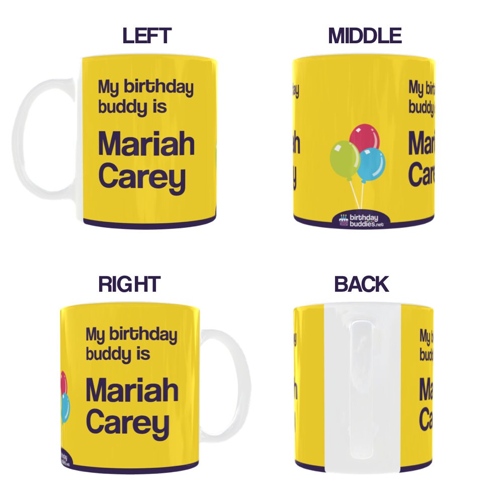 Personalised Birthday Buddies Mug | Famous Shared Birthday Gift