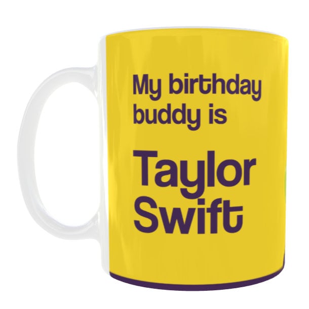 Personalised Birthday Buddies Mug | Famous Shared Birthday Gift