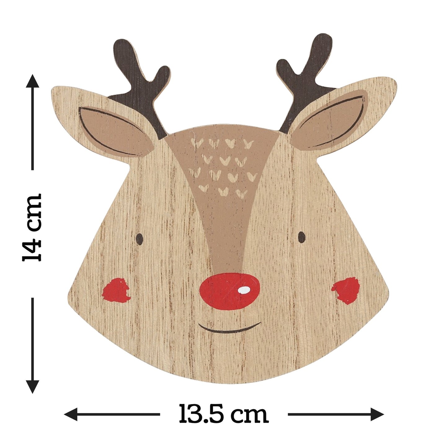 Christmas Reindeer Coaster Set | Xmas Festive Coffee Tea Coasters Rudolph Santa