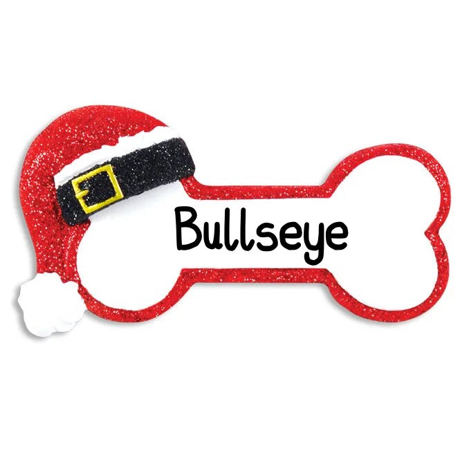 Santa Dogs Name Christmas Decoration Tree Ornament