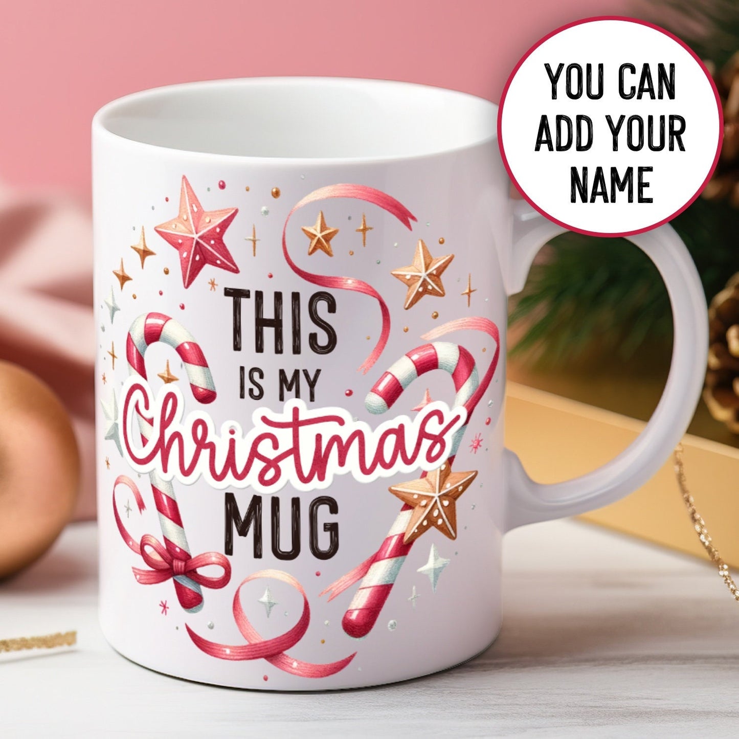 Personalised 'This Is My' Christmas Mug