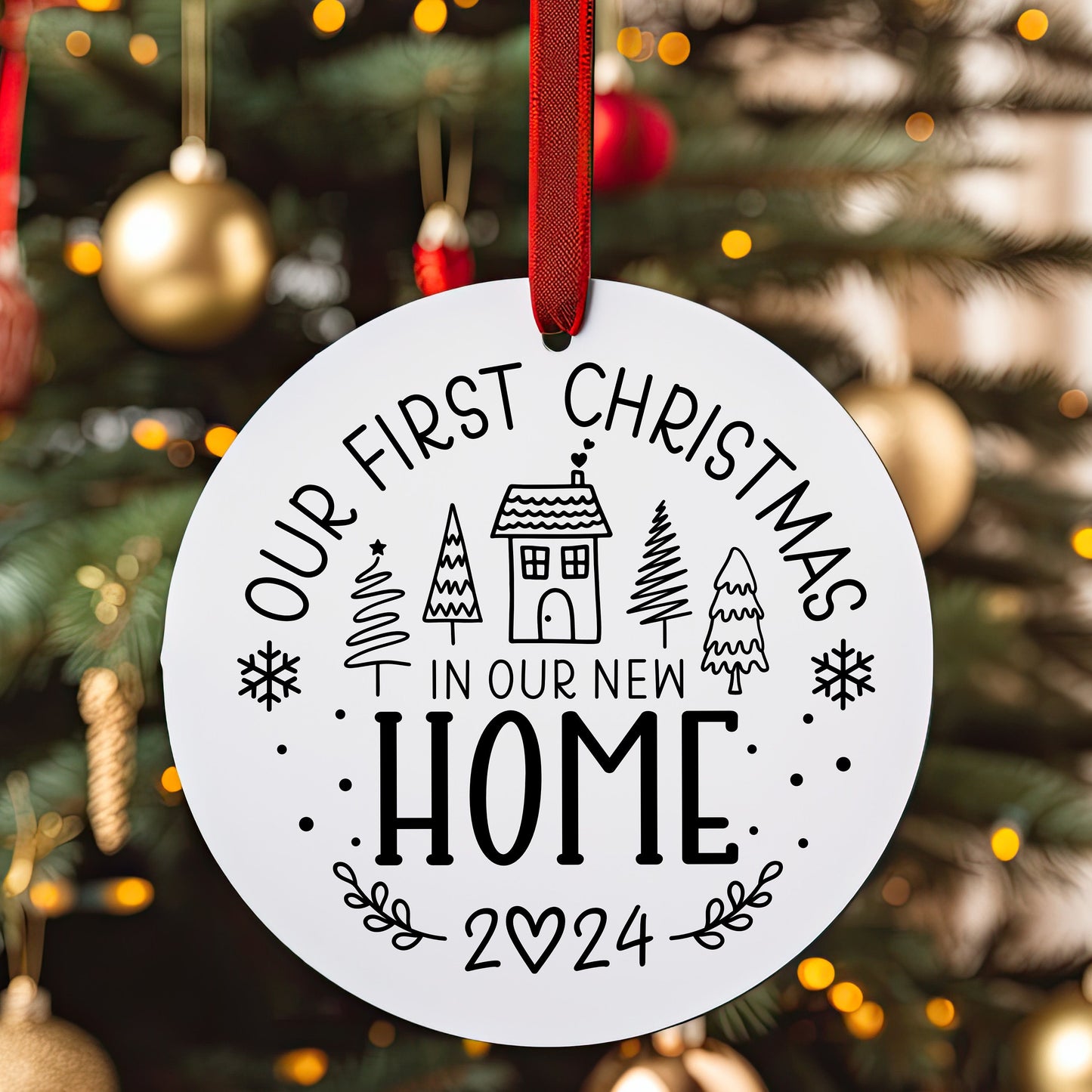 New Home Christmas Bauble, Christmas 2024, Christmas Gift, Moving House, New Home Ornament