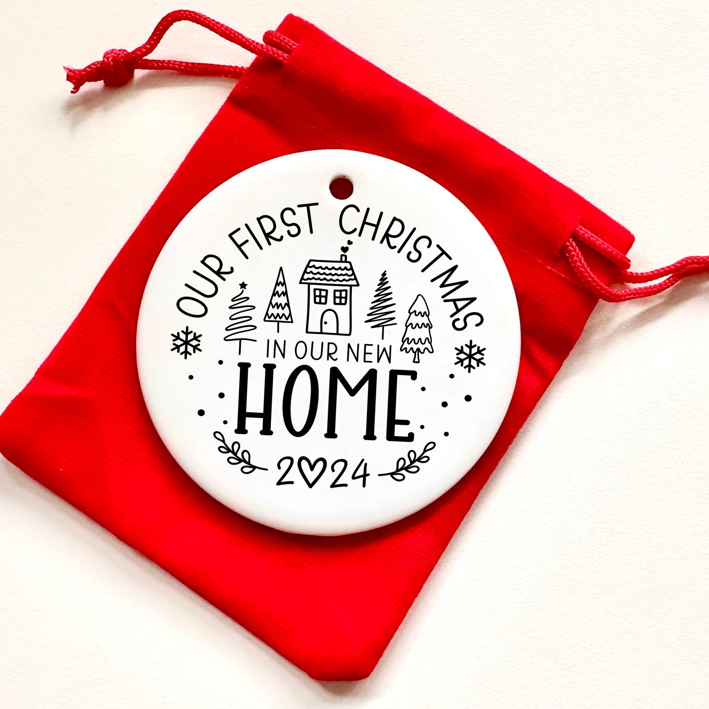 New Home Christmas Bauble, Christmas 2024, Christmas Gift, Moving House, New Home Ornament