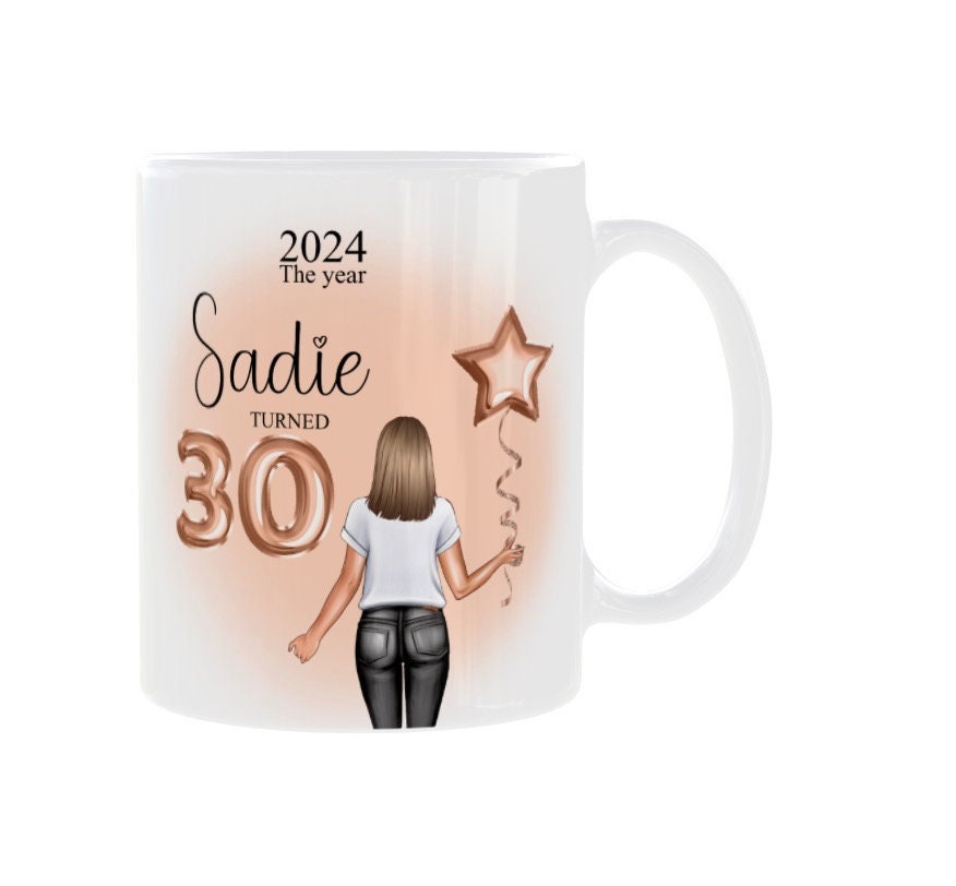 Personalised Birthday Age Keepsake Mug 21st 30th 40th 50th 60th 70th 80th Gift