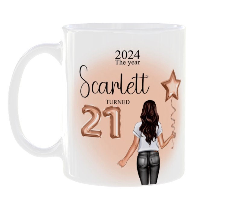 Personalised Birthday Age Keepsake Mug 21st 30th 40th 50th 60th 70th 80th Gift