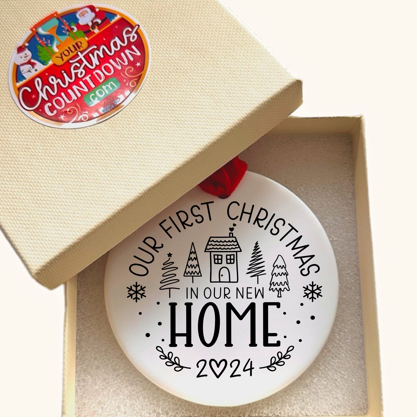 New Home Christmas Bauble, Christmas 2024, Christmas Gift, Moving House, New Home Ornament