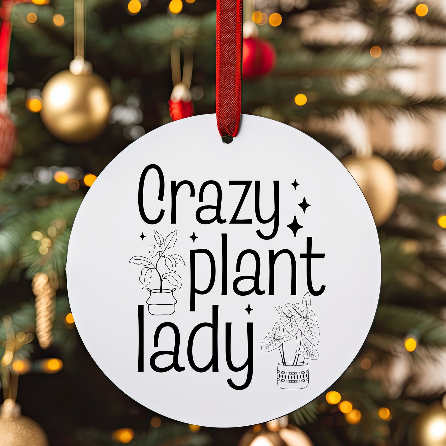 Crazy Plant Lady Tree Ornament