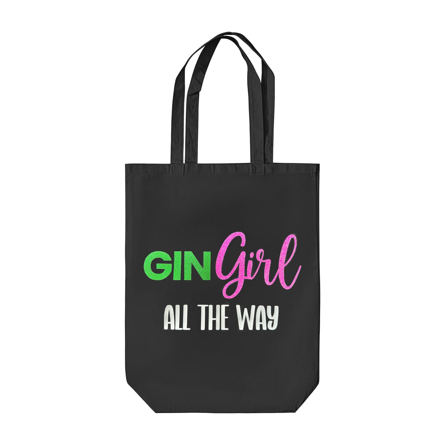 Gin Girl (Jingle) All The Way Christmas Black Tote Bag