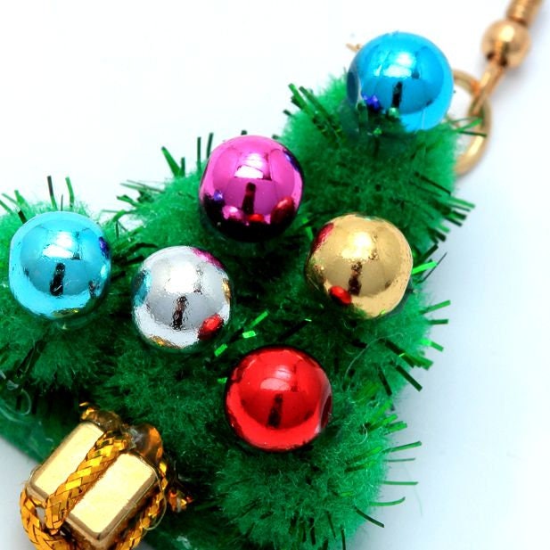 Christmas Bauble Sparkly Earrings