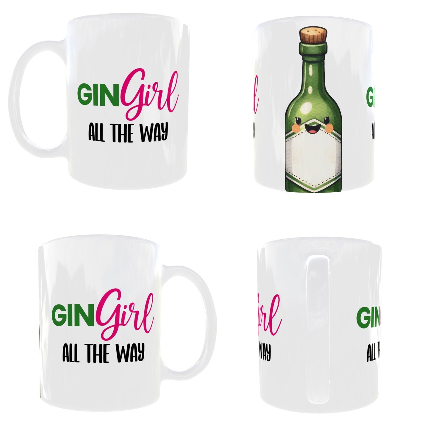 Gin Girl All The Way Novelty Mug