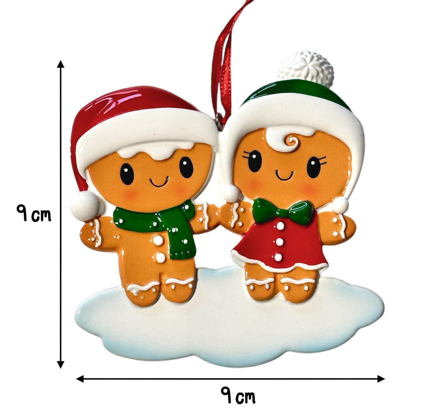 Christmas Gingerbread Couple Tree Ornament