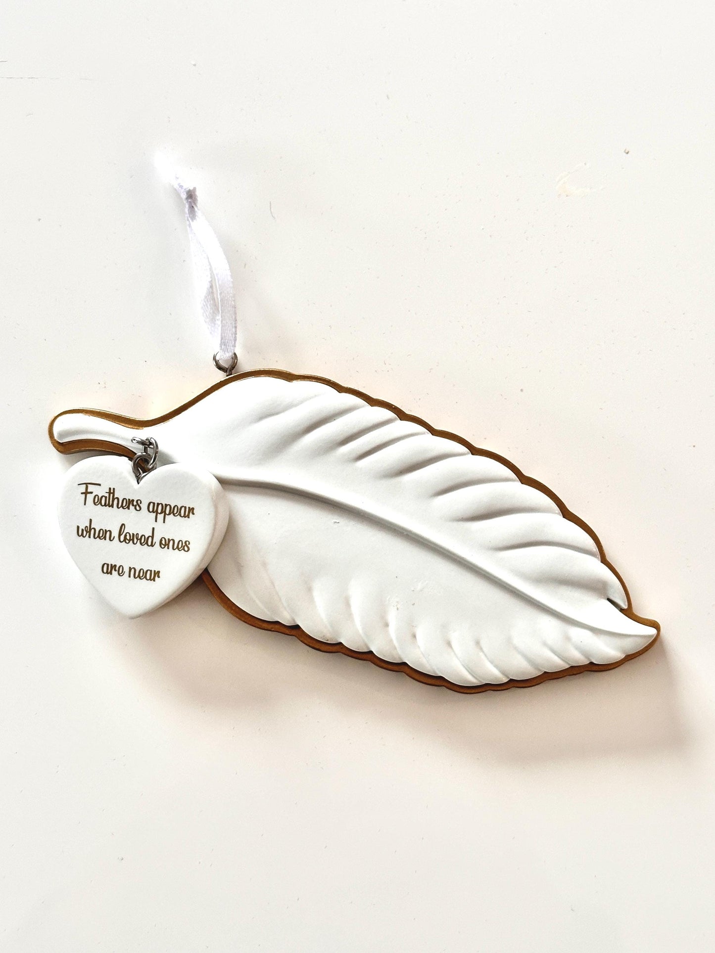 Personalised Feathers Appear Memorial Keepsake Ornament