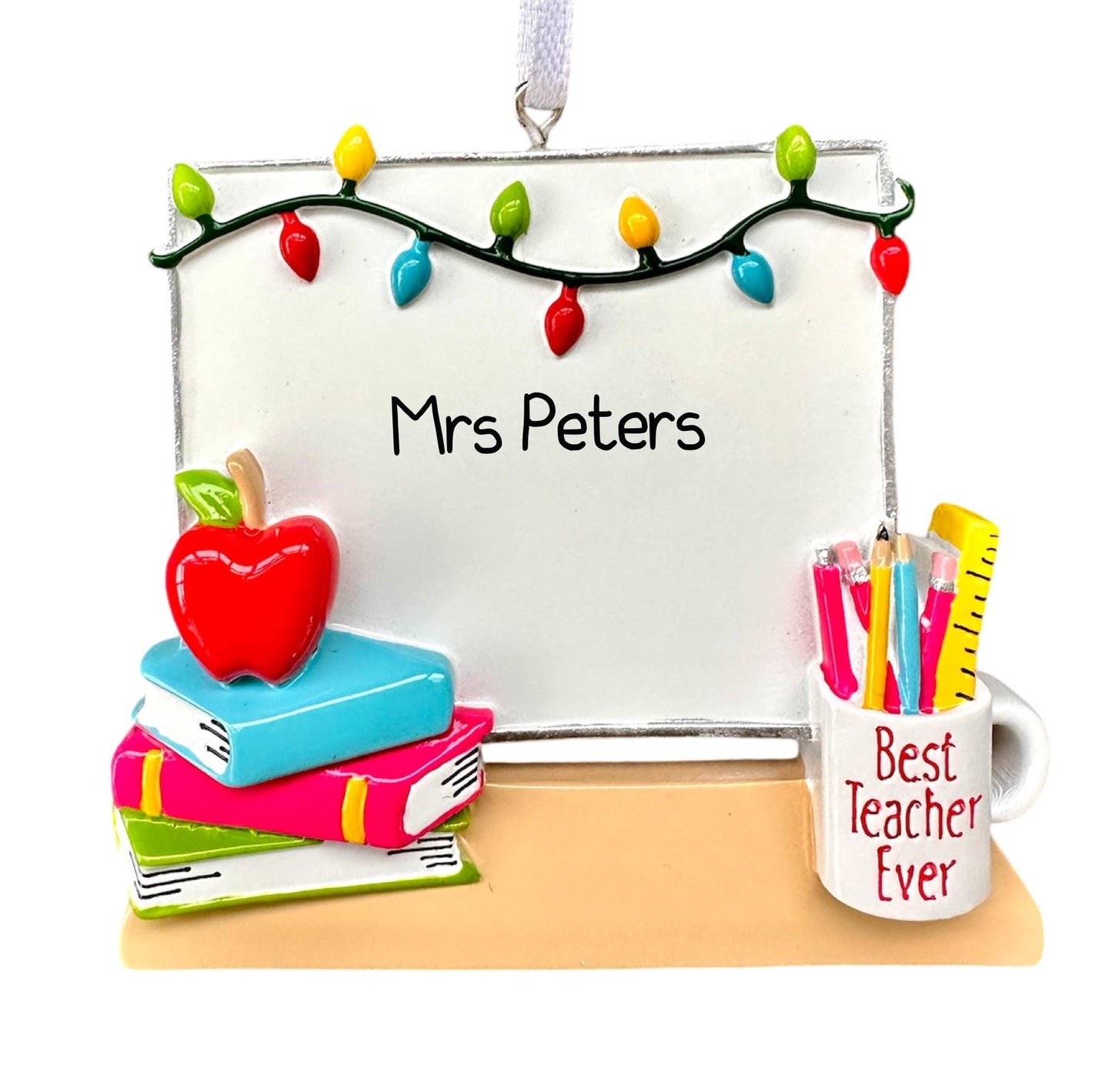 Personalised Teacher Christmas Ornament