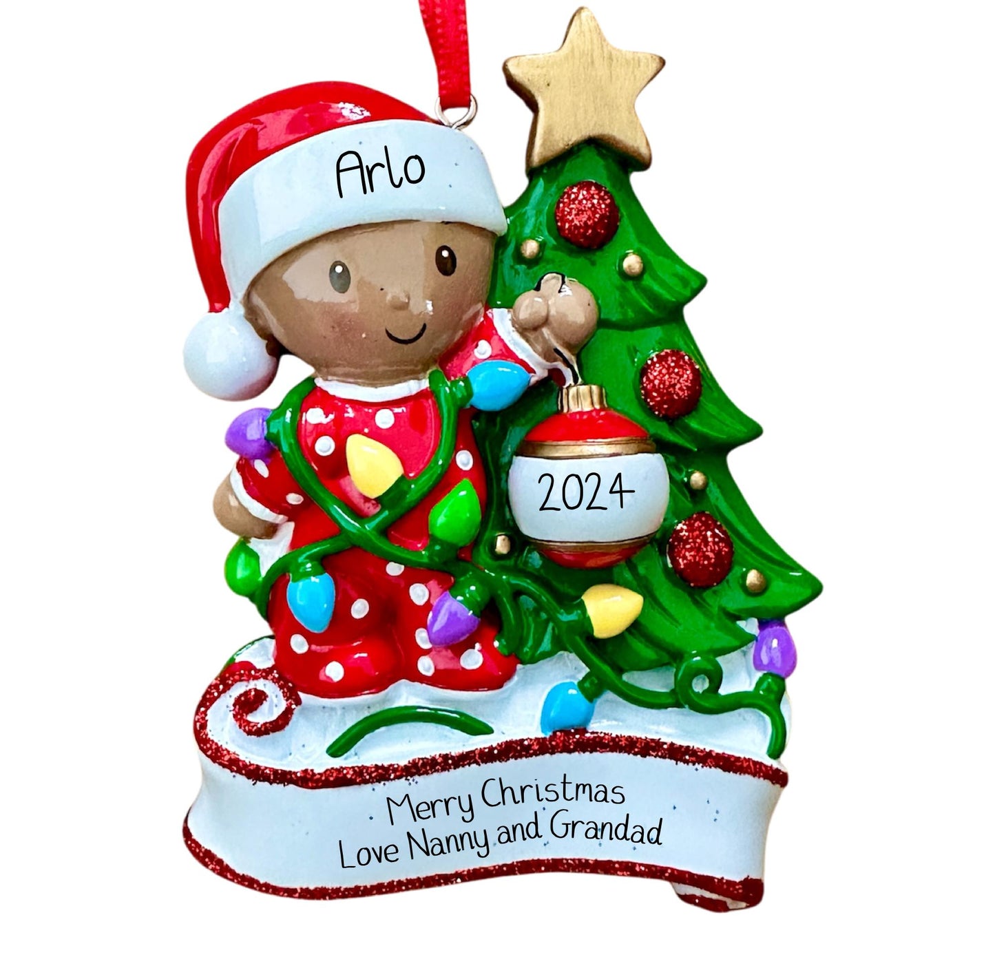 Personalised Baby’s First Christmas Tree Ornament